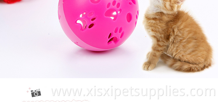 Different Colours Tinkle 5cm Bell Bal Plastic Lovely Cheap Cat and Dog Toy Ball